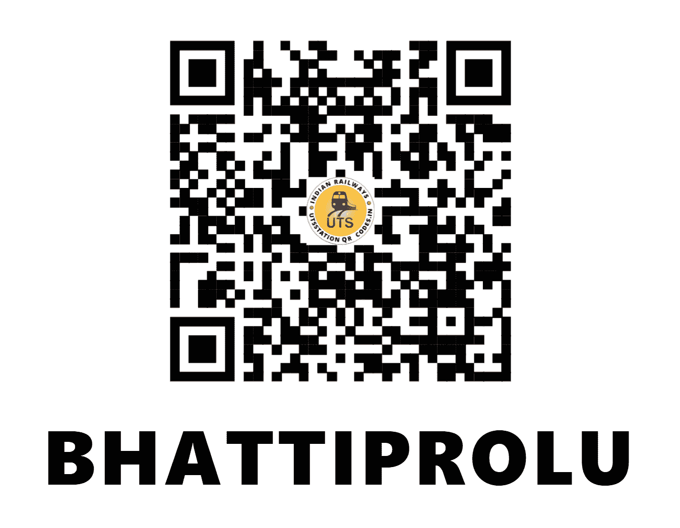 UTS QR Code for BHATTIPROLU - BQU (SC - ANDHRA PRADESH)